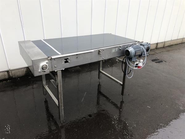 Grote foto br el translat b50 vlakke transportband 150 x 72 cm rvs agrarisch transportbanden