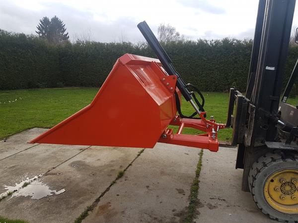 Grote foto dra heftruck schep bakken agrarisch tractor toebehoren