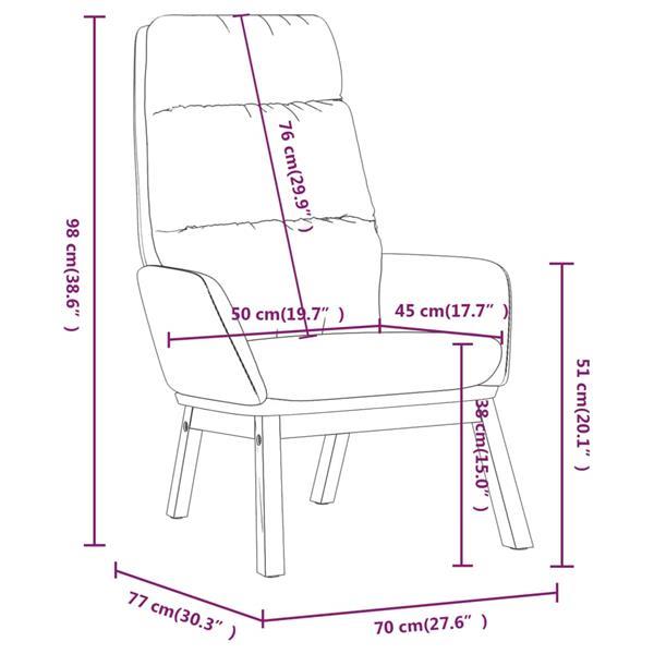 Grote foto vidaxl relaxstoel stof taupe huis en inrichting stoelen