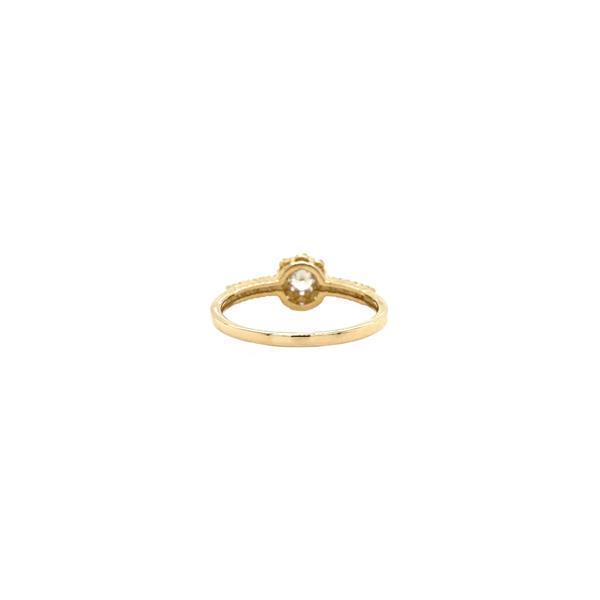 Grote foto gouden ring met zirkonia 14 krt 206.5 sieraden tassen en uiterlijk ringen voor haar