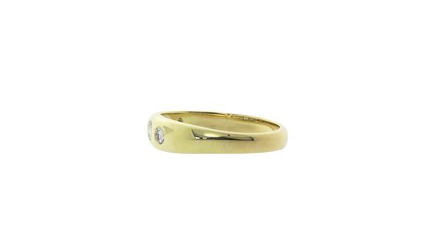 Grote foto gouden gladde ring met diamant 14 krt 597.5 sieraden tassen en uiterlijk ringen voor haar