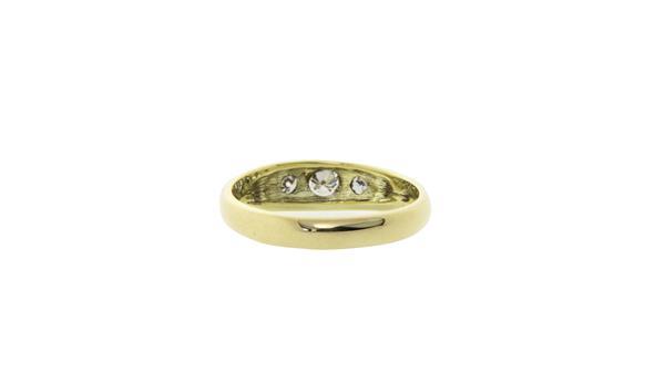 Grote foto gouden gladde ring met diamant 14 krt 597.5 sieraden tassen en uiterlijk ringen voor haar