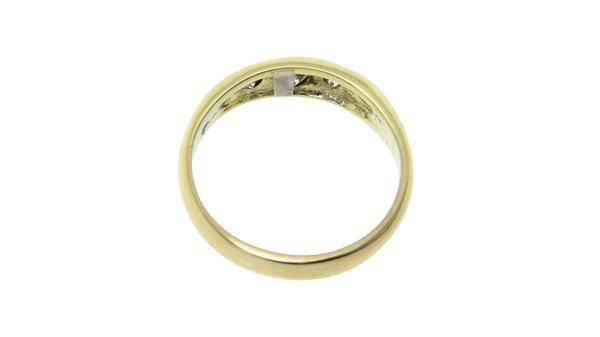 Grote foto gouden gladde ring met diamant 14 krt 597.5 sieraden tassen en uiterlijk ringen voor haar