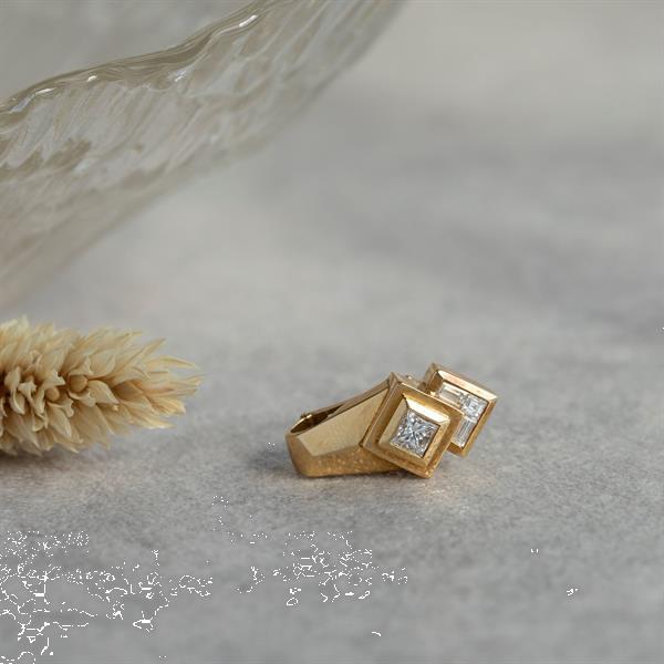 Grote foto gouden cliphanger met diamant 18 krt 1597.5 sieraden tassen en uiterlijk bedels en hangers