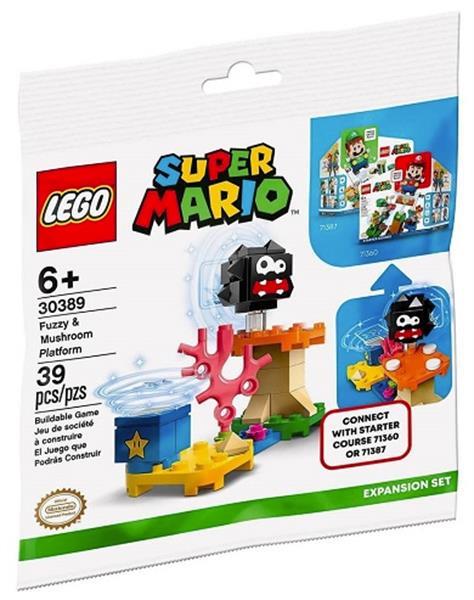 Grote foto lego super mario 30389 fuzzy mushroom platform kinderen en baby duplo en lego