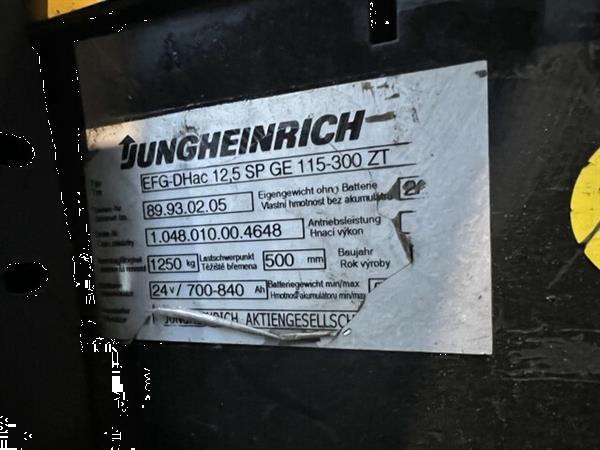 Grote foto jungheinrich elektrische heftruck zeer compact 1250kg 311cm side shift agrarisch heftrucks