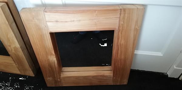 Grote foto 3 wandspiegels met houten omlijsting huis en inrichting spiegels