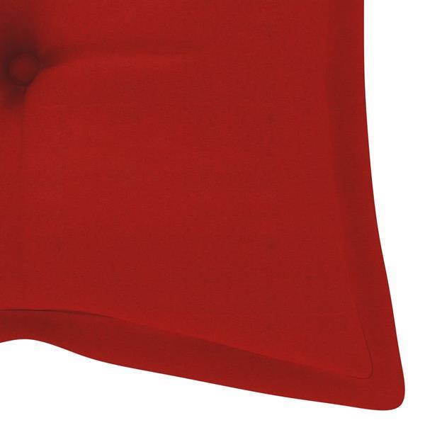 Grote foto vidaxl coussin de balancelle rouge 120 cm tissu huis en inrichting woningdecoratie
