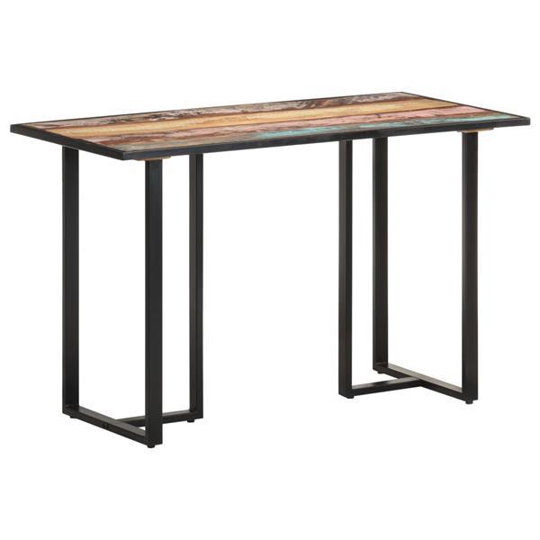 Grote foto vidaxl table de salle manger 120 cm bois de r cup ration m huis en inrichting eettafels