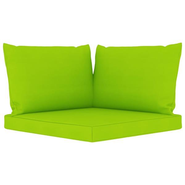 Grote foto vidaxl coussins de canap palette 3 pcs vert vif tissu huis en inrichting woningdecoratie