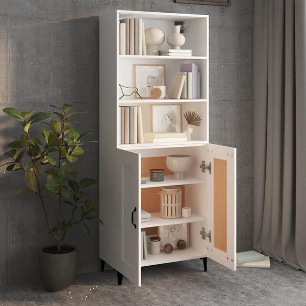 Grote foto vidaxl buffet haut blanc bois d ing nierie huis en inrichting overige