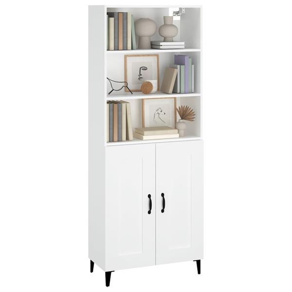 Grote foto vidaxl buffet haut blanc bois d ing nierie huis en inrichting overige