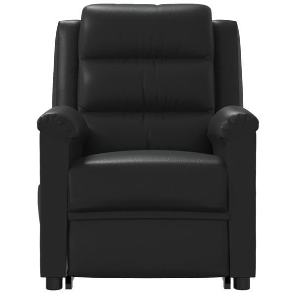 Grote foto vidaxl fauteuil inclinable noir similicuir huis en inrichting stoelen