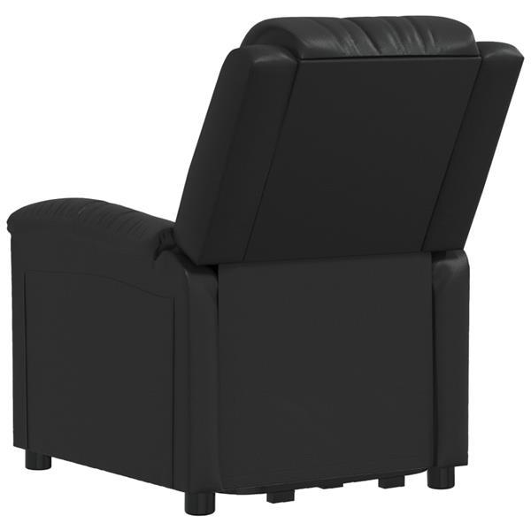 Grote foto vidaxl fauteuil inclinable noir similicuir huis en inrichting stoelen