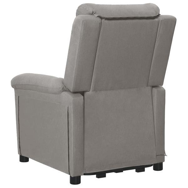 Grote foto vidaxl fauteuil inclinable de massage gris clair tissu huis en inrichting stoelen