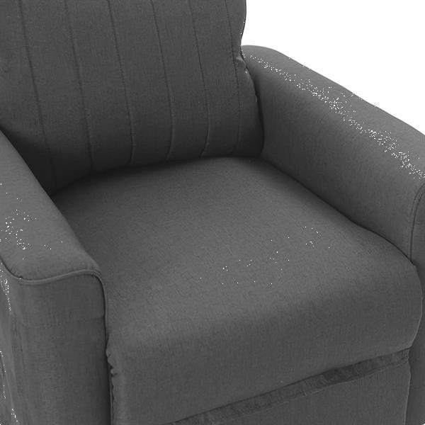 Grote foto vidaxl fauteuil inclinable de massage gris fonc tissu huis en inrichting stoelen