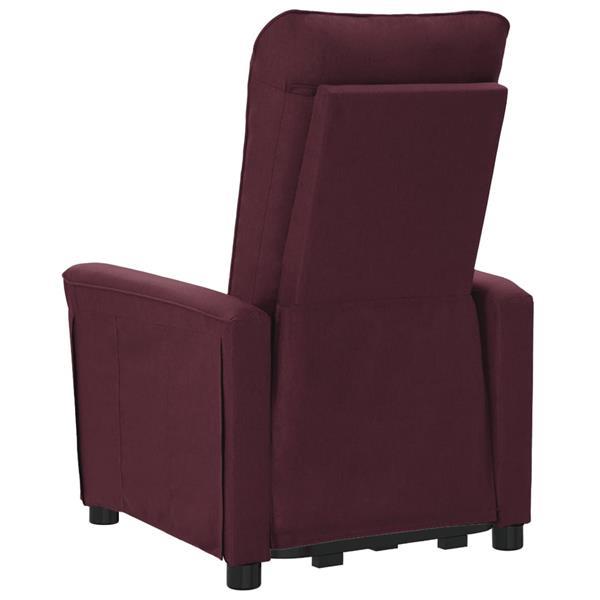 Grote foto vidaxl fauteuil inclinable violet tissu huis en inrichting stoelen