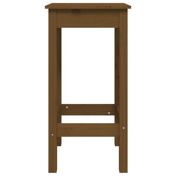 Grote foto vidaxl chaises de bar 2 pcs marron miel 40x40x78 cm bois de huis en inrichting stoelen