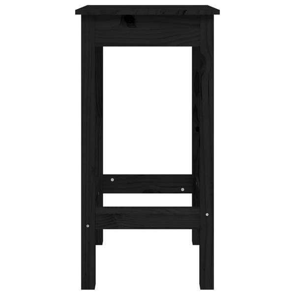 Grote foto vidaxl chaises de bar 2 pcs noir 40x40x78 cm bois de pin sol huis en inrichting stoelen