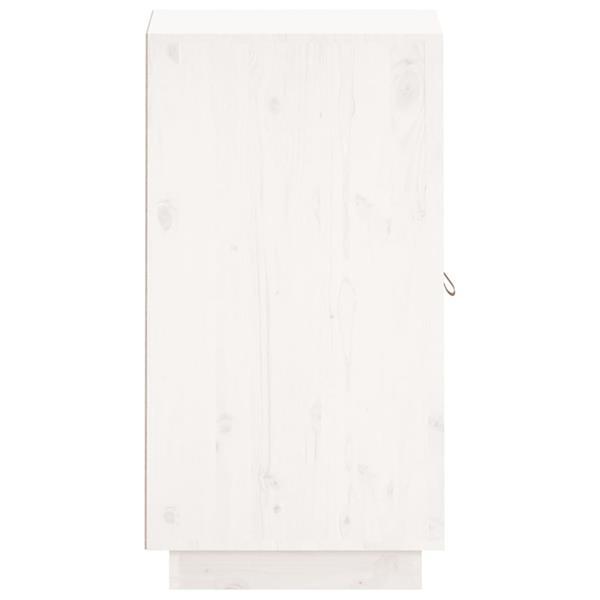 Grote foto vidaxl buffet blanc 34x40x75 cm bois massif de pin huis en inrichting overige