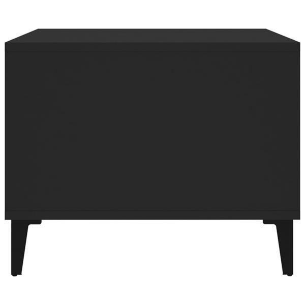 Grote foto vidaxl table basse noir 60x50x40 cm bois d ing nierie huis en inrichting eettafels