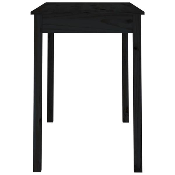 Grote foto vidaxl table manger noir 110x55x75 cm bois massif de pin huis en inrichting eettafels