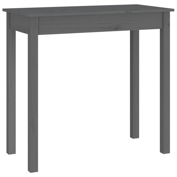 Grote foto vidaxl table console gris 80x40x75 cm bois massif de pin huis en inrichting eettafels