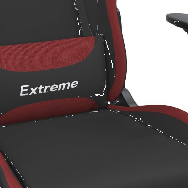Grote foto vidaxl fauteuil de jeu pivotant noir et rouge tissu huis en inrichting stoelen