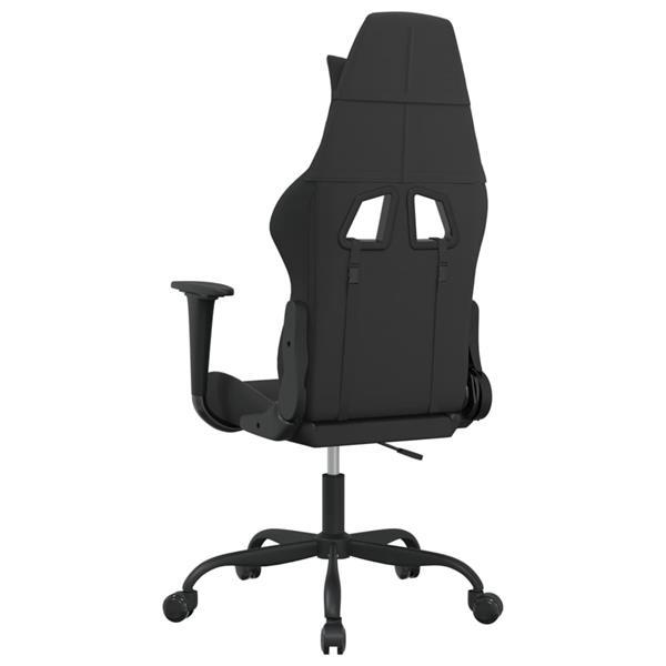 Grote foto vidaxl fauteuil de jeu pivotant noir et taupe tissu huis en inrichting stoelen