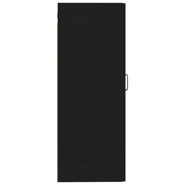 Grote foto vidaxl armoire suspendue noir 35x34x90 cm bois d ing nierie huis en inrichting overige