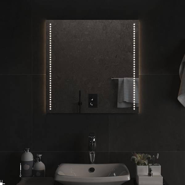 Grote foto vidaxl miroir de salle de bain led 60x60 cm huis en inrichting woningdecoratie