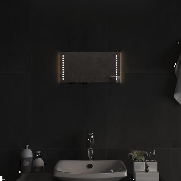 Grote foto vidaxl miroir de salle de bain led 40x20 cm huis en inrichting woningdecoratie