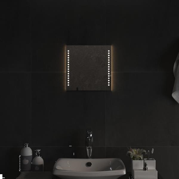 Grote foto vidaxl miroir de salle de bain led 30x30 cm huis en inrichting woningdecoratie