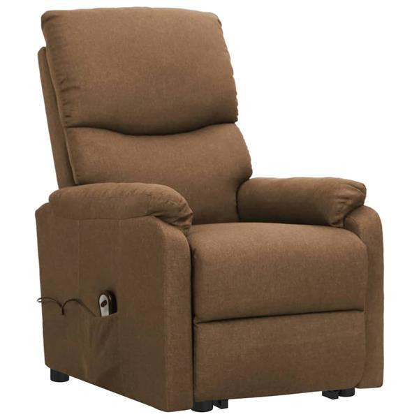 Grote foto vidaxl fauteuil releveur inclinable taupe tissu huis en inrichting stoelen