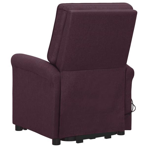 Grote foto vidaxl fauteuil releveur inclinable de massage violet tissu huis en inrichting stoelen