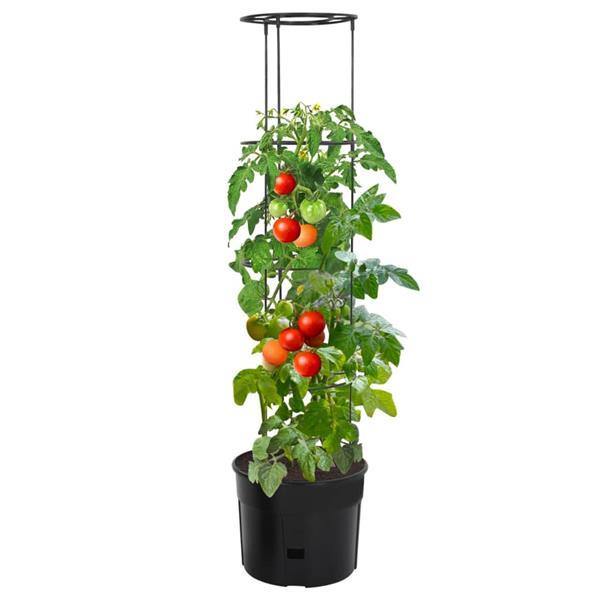 Grote foto vidaxl jardini re tomate anthracite 39x150 cm polypropyl tuin en terras overige tuin en terras