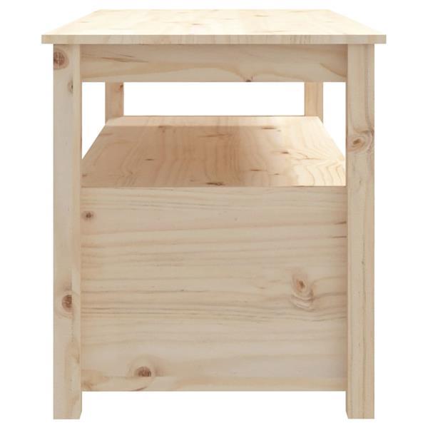 Grote foto vidaxl table basse 102x49x55 cm bois massif de pin huis en inrichting eettafels