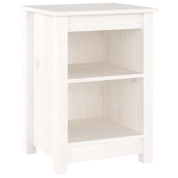 Grote foto vidaxl tables de chevet 2 pcs blanc 40x35x55 cm bois de pin huis en inrichting complete slaapkamers