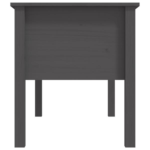 Grote foto vidaxl table basse gris 102x49x55 cm bois massif de pin huis en inrichting eettafels