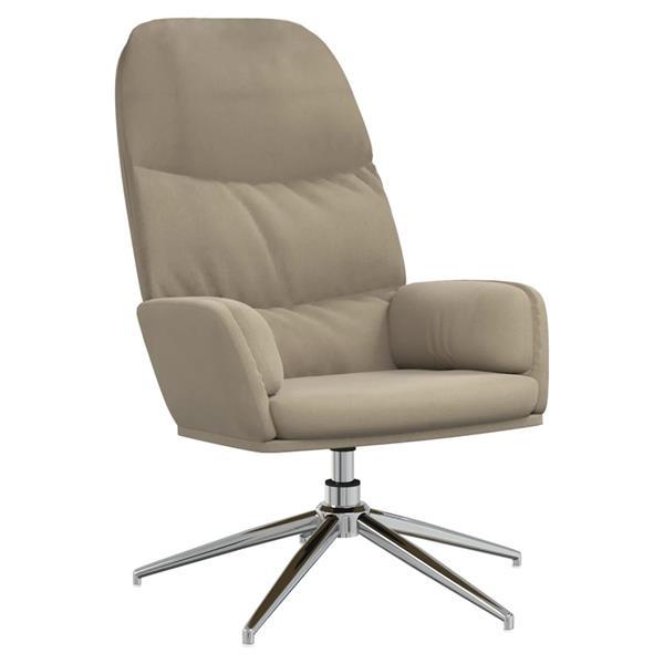 Grote foto vidaxl chaise de relaxation avec tabouret gris clair similic huis en inrichting stoelen