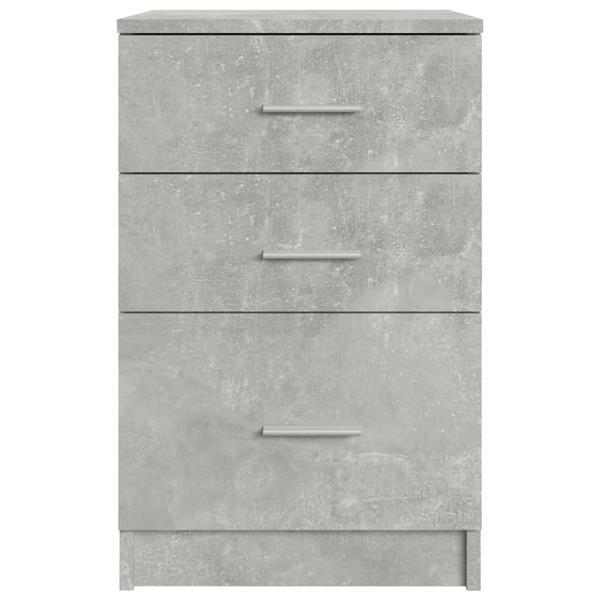 Grote foto vidaxl table de chevet gris b ton 40x40x63 cm bois d ing nie huis en inrichting complete slaapkamers