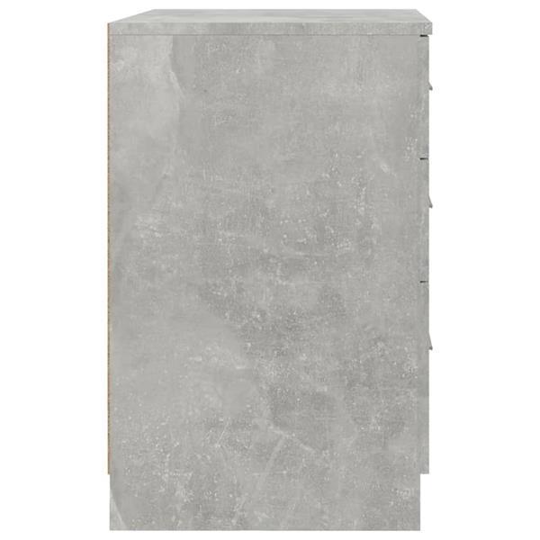 Grote foto vidaxl table de chevet gris b ton 40x40x63 cm bois d ing nie huis en inrichting complete slaapkamers