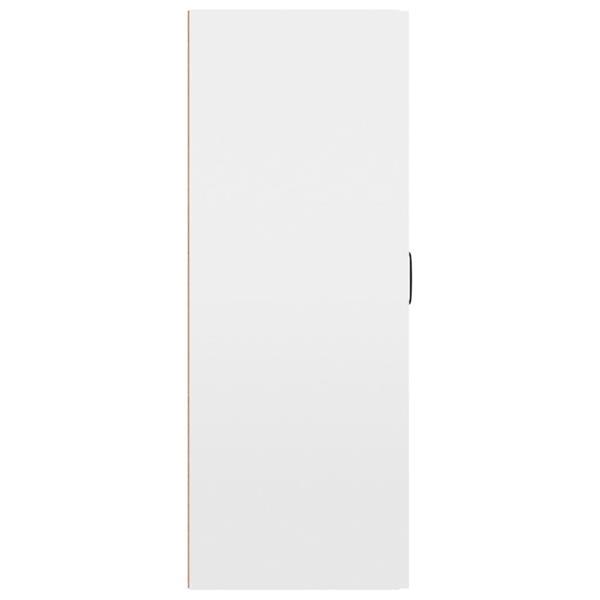 Grote foto vidaxl armoire suspendue blanc brillant 69 5x34x90cm bois d huis en inrichting overige