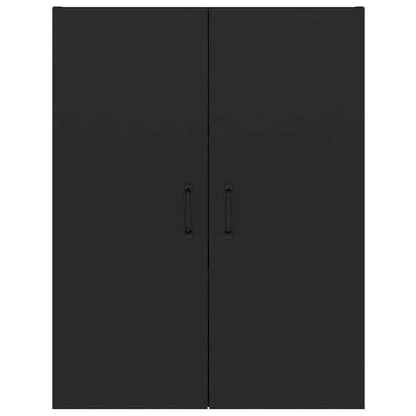 Grote foto vidaxl armoire suspendue noir 69 5x34x90 cm bois d ing nieri huis en inrichting overige
