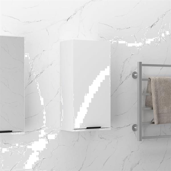 Grote foto vidaxl armoire de salle de bain murale blanc brillant 32x20x huis en inrichting overige