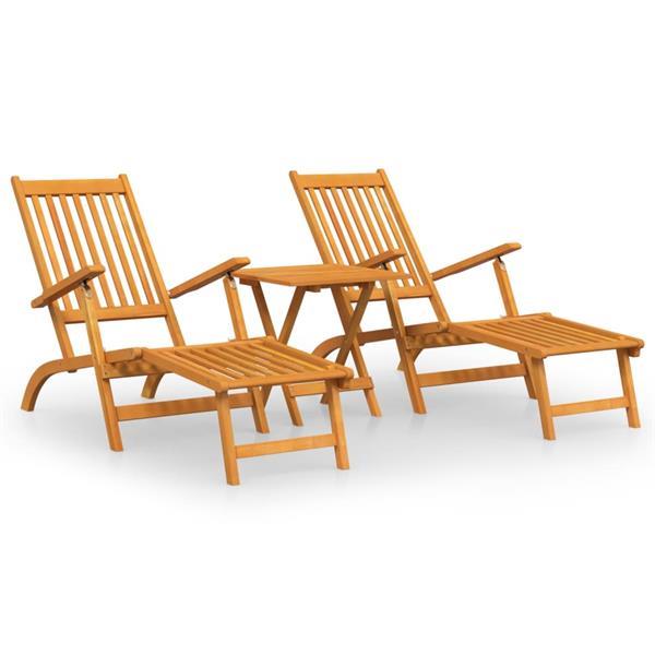 Grote foto vidaxl chaises longues d ext rieur repose pieds et table aca tuin en terras tuinmeubelen