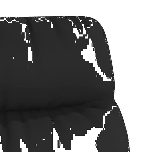 Grote foto vidaxl chaise de relaxation avec tabouret noir similicuir huis en inrichting stoelen
