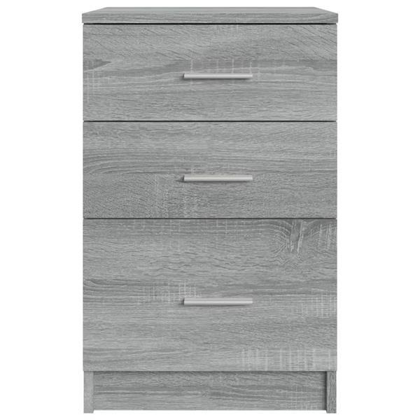 Grote foto vidaxl table de chevet sonoma gris 40x40x63 cm bois d ing ni huis en inrichting complete slaapkamers