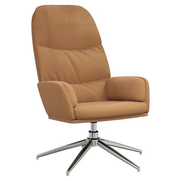 Grote foto vidaxl chaise de relaxation avec tabouret taupe similicuir d huis en inrichting stoelen