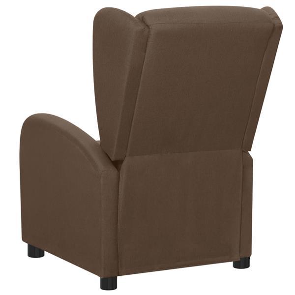 Grote foto vidaxl fauteuil lectrique de massage marron tissu huis en inrichting stoelen
